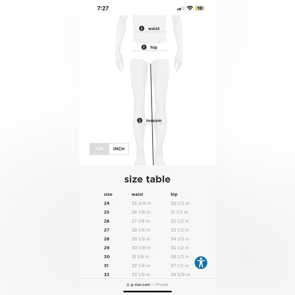 G star raw 3301 skinny light blue 32 x 30 - Picture 3 of 8